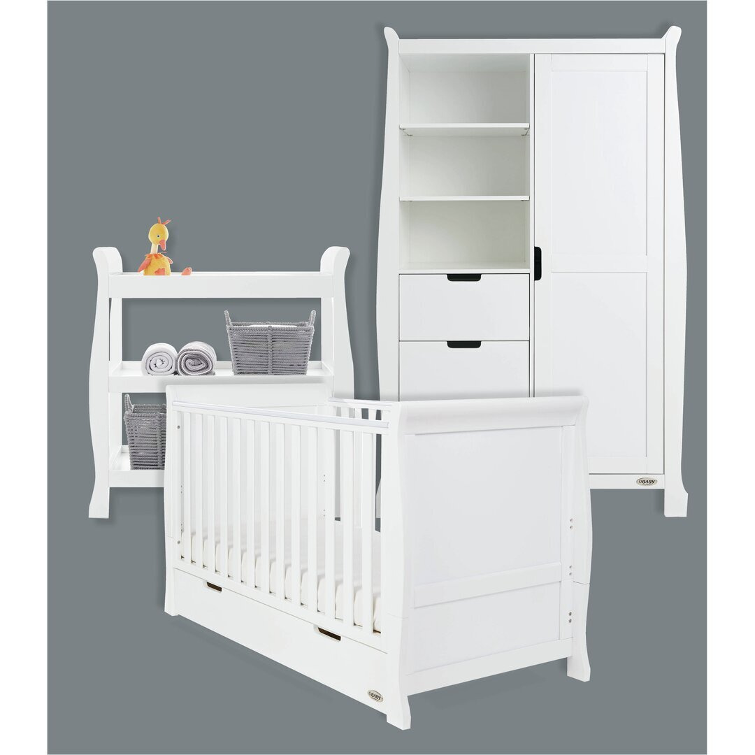 Stamford Cot Bed 3-Piece Nursery Furniture Set
