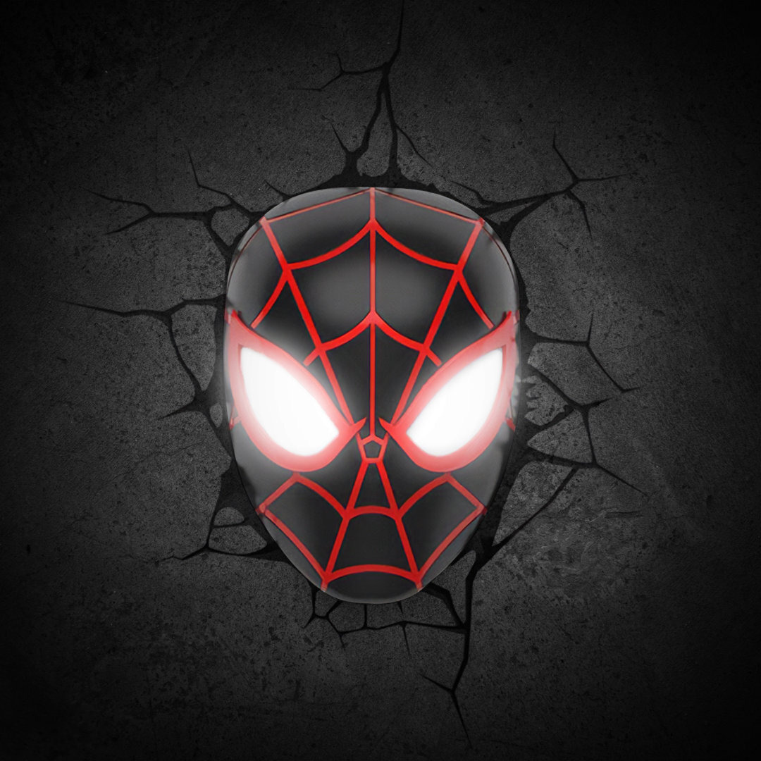 Spiderman Miles Morales Face 3D Wall Décor