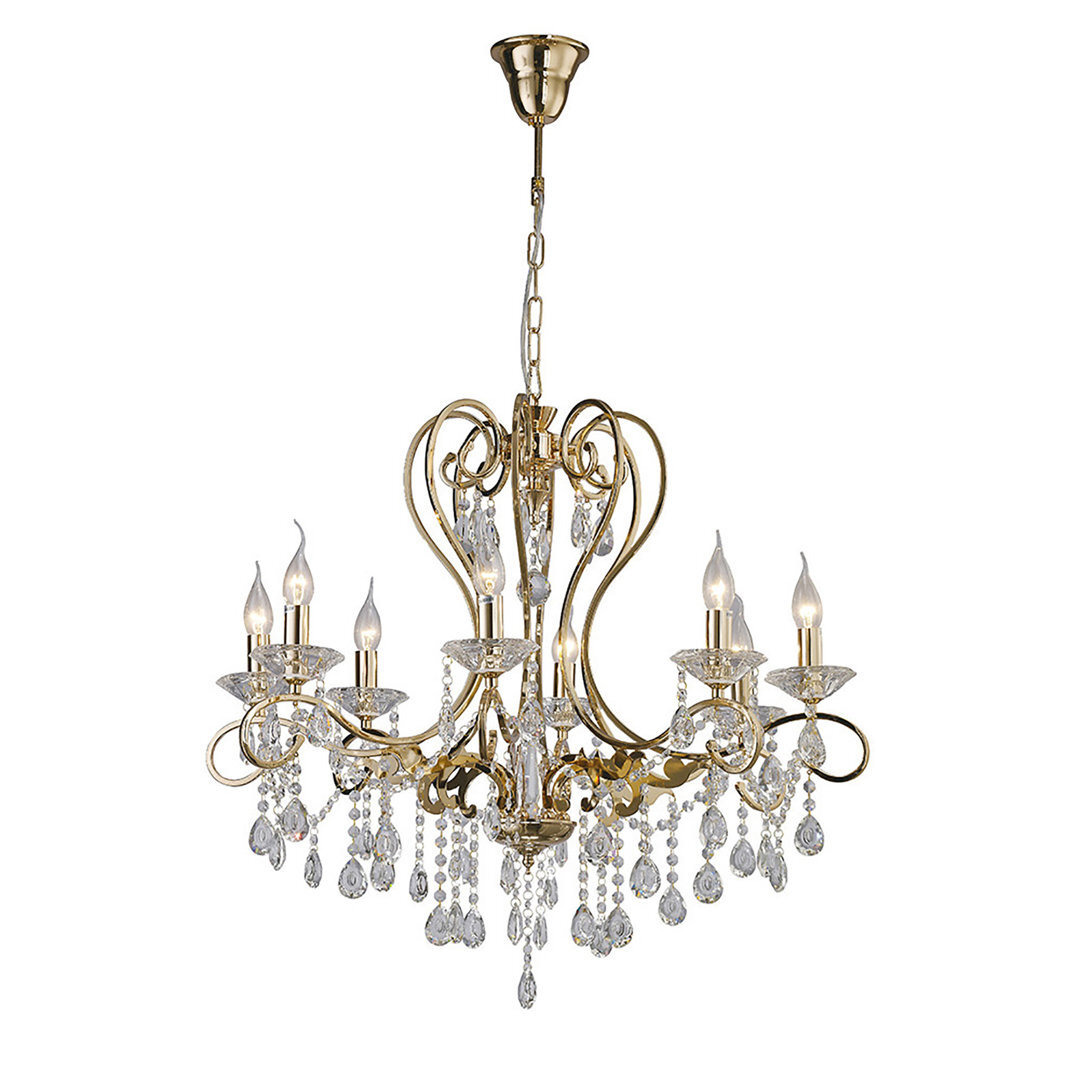 8-Light Candle Style Chandelier