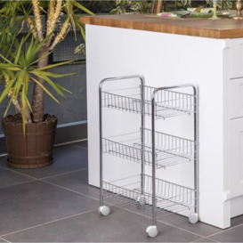 39 Cm Stainless Steel Kitchen Trolley