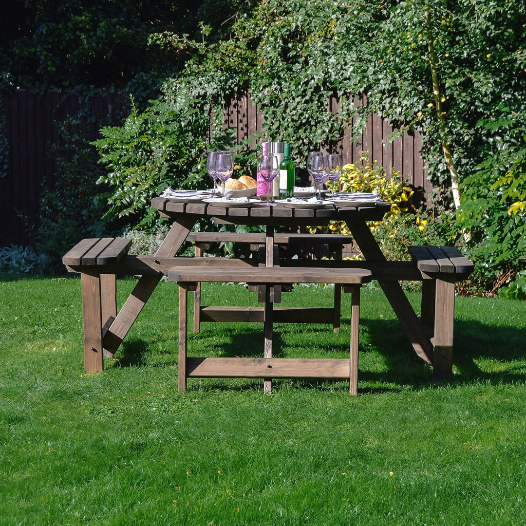 Whitwell Wooden Picnic Bench