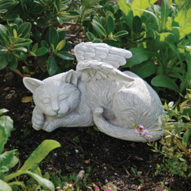 Garden Division Cat Angel Statue