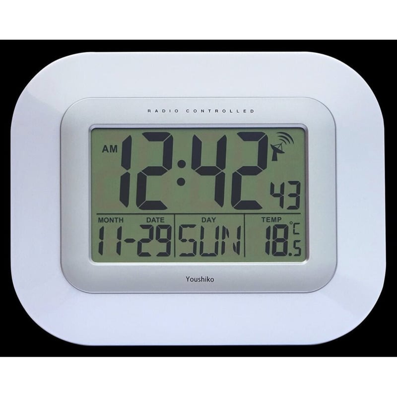 Youshiko Radio Controlled Wall Clock (Official UK & Ireland Version)