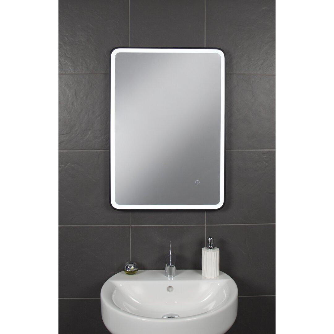 Henderson Illuminated LED Black Framed Bathroom Mirror