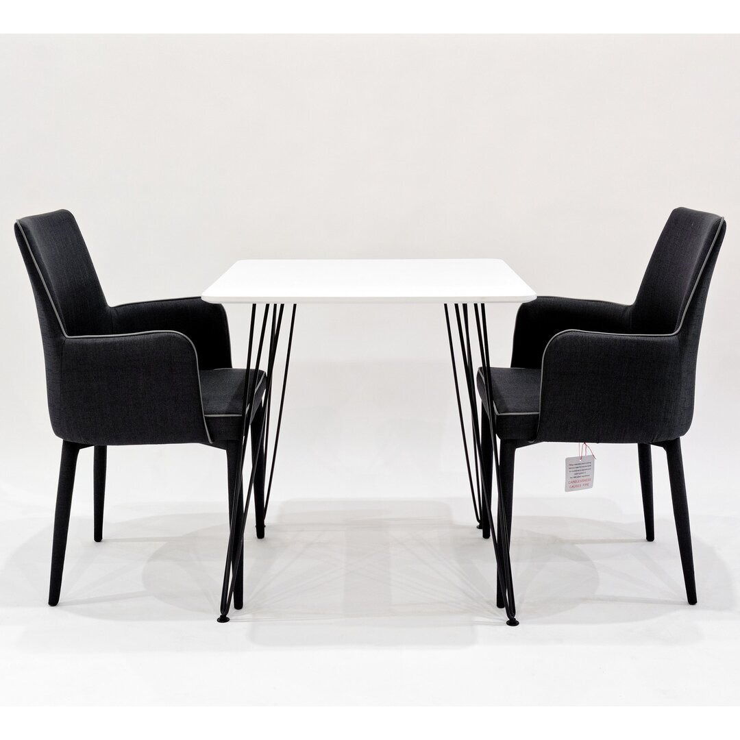 Voris Dining Set with 2 Chairs