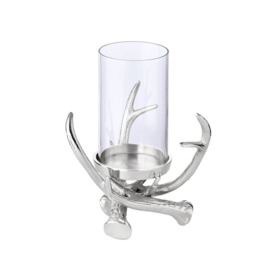 25Cm Glass Tabletop Candlestick