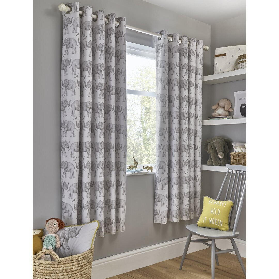 Elephant Trail Eyelet Blackout Curtain