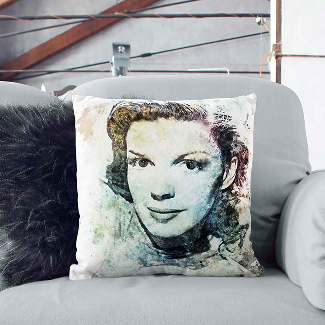 Judy Garland in Abstract Cushion with Filling