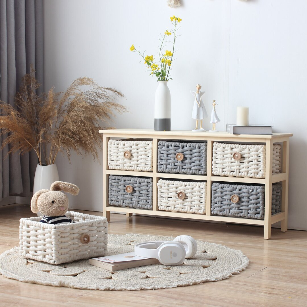 Chest with decorated drawers and upholstered seat - Mobili Rebecca