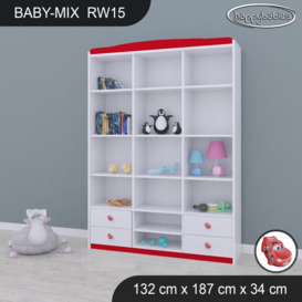 Baby Mix 187Cm H x132Cm W Kids Bookcase