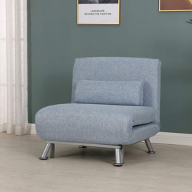 Kendall Single 75cm Wide Linen Futon Chair