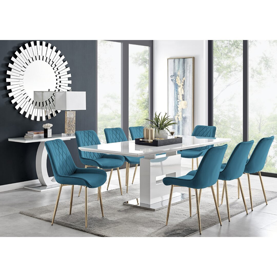 Eubanks Dining Set with 8 Chairs