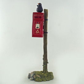 Blackbird and Letterbox Lugenia Figurine