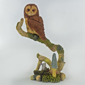Tawny Owl and Mouse Lugenia Figurine