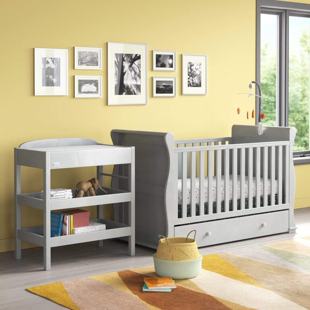 Arnone Cot Bed 2-Piece Nursery Furniture Set