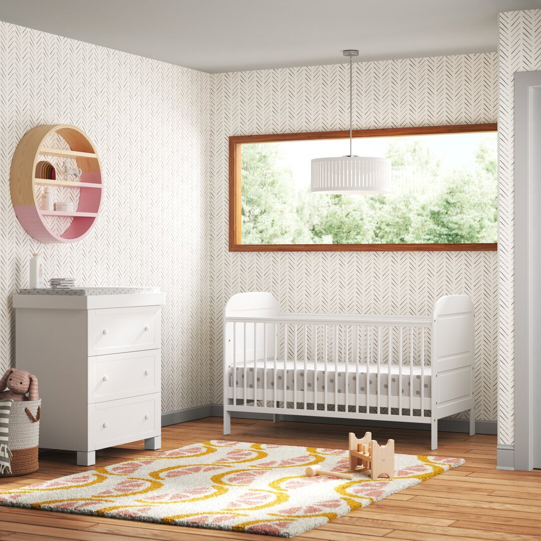 Angelina Cot Bed 2-Piece Nursery Furniture Set