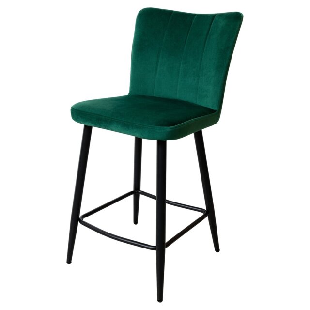 Farmersville Upholstered Counter Stool with Metal Frame