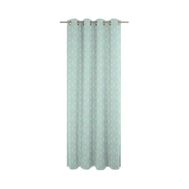 Dellview Retro Floret Eyelet Opaque Curtains