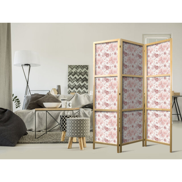 171cm H Solid Wood Folding Room Divider