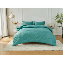 COVERLESS MICROFIBRE DUVET WAVE STITCHING