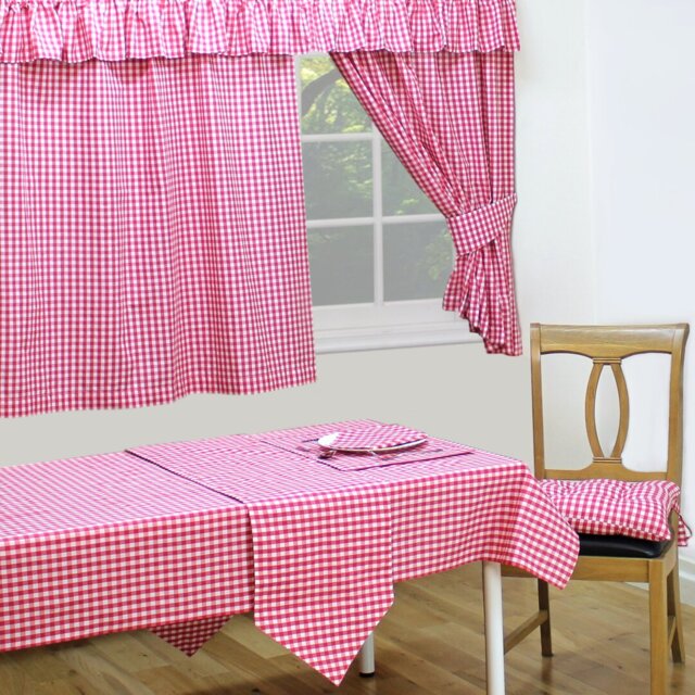 Gingham Check Curtains