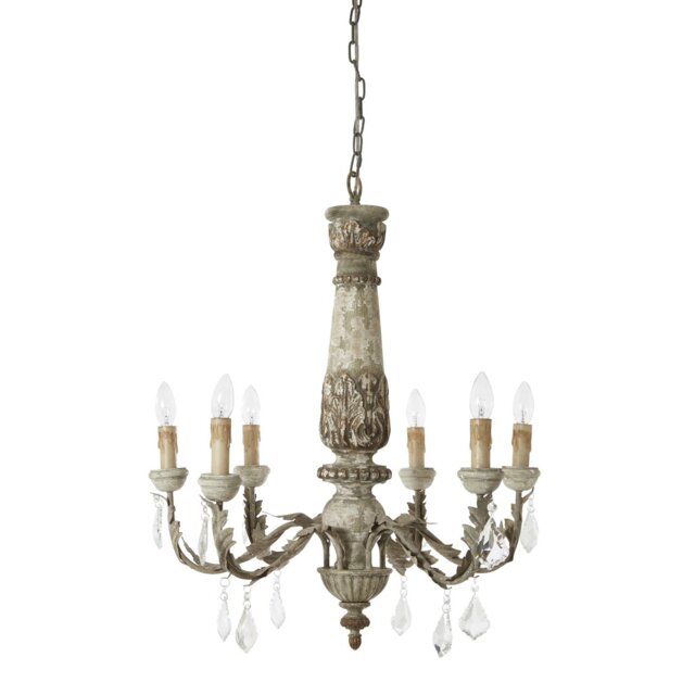 Ferrer 6 - Light Candle Style Chandelier