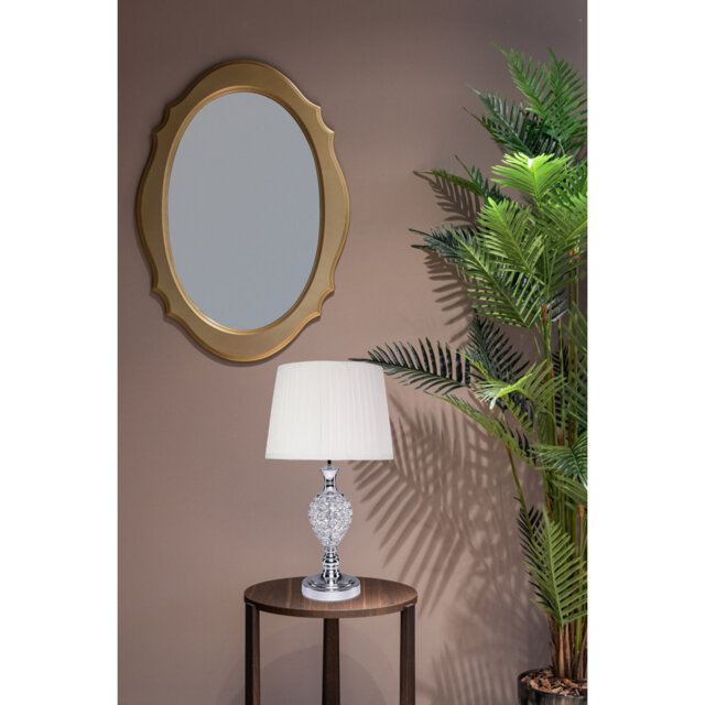 Colten Chrome Crystal Decorative Modern Table Lamp