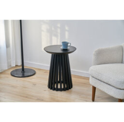 Bayram Solid Wood Pedestal End Table