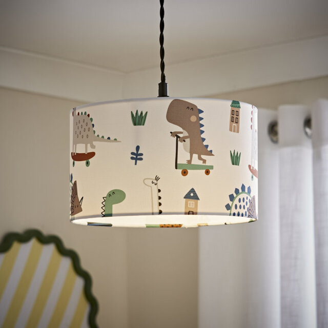 15cm H x 25cm W Linen Blend Drum Lamp Shade ( Clip On ) Cream