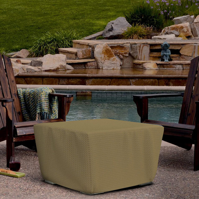 Heavy Duty Multipurpose Outdoor Square Fire Pit Cover, Durable & UV Resistant Patio Waterproof Cover