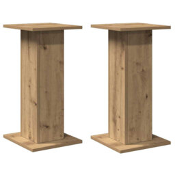 Speaker Stands Living Room Speaker Floor Stand 2 Pcs Engineered Wood