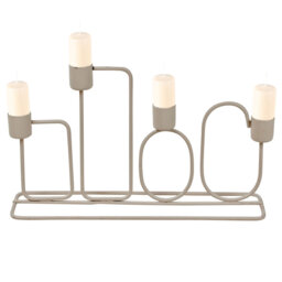 Metal Tabletop Candelabra