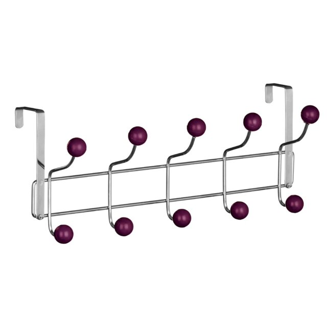 Bleeker Aluminum Over-the-Door 10 - Hook Wall Mounted Coat Rack
