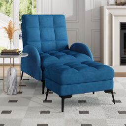 Affric 60cm Wide Velvet Wing Chair Recliner
