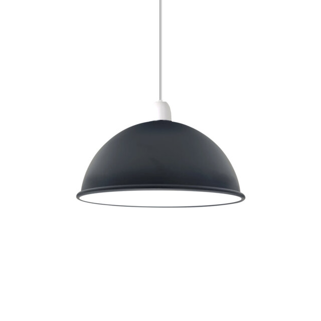 Darissa 10cm H x 20cm W Metal Dome Lamp Shade ( Screw On )