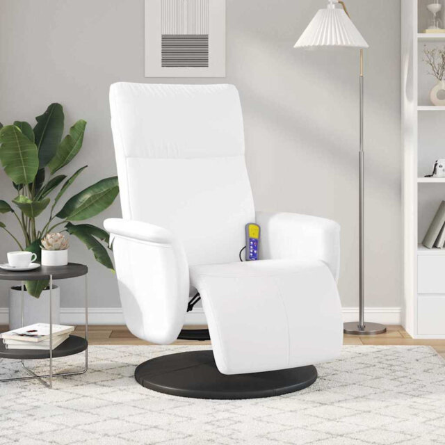 Massage Recliner Chair Faux Leather Indoor Seating Home Office with