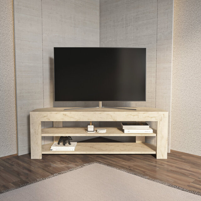 Deltina Corner TV Stand for Tv's up to 50''
