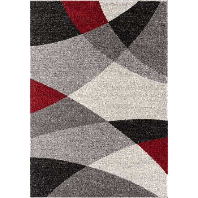 Crest modern dense short pile living room bedroom rug