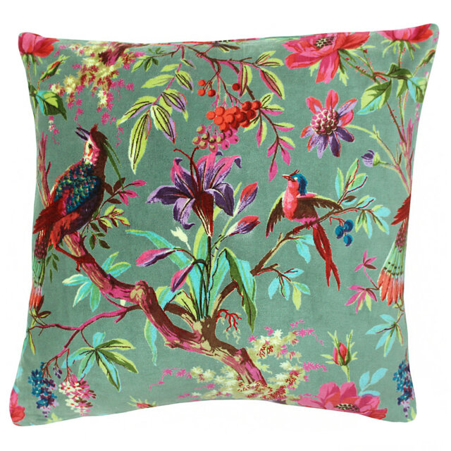 Palampur Feathers Floral Square Scatter Cushion Cushion With Filling