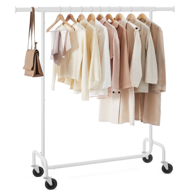 Gwenno 150cm Rolling Clothing Rack