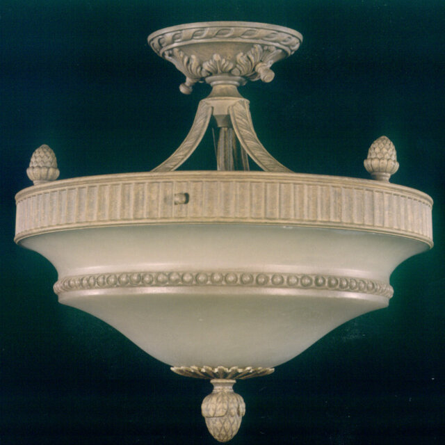 Finkle Glass Semi Flush Mount