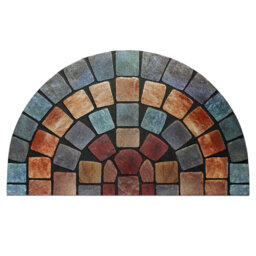 Colourful Halfmoon Doormat