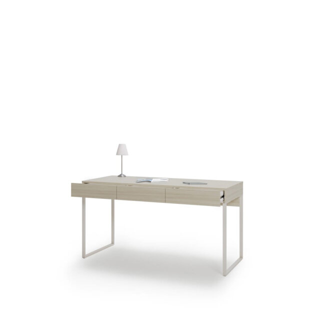 Desk 150 cm in Cashmere - Spacious Workspace with Integrated Drawer Storage