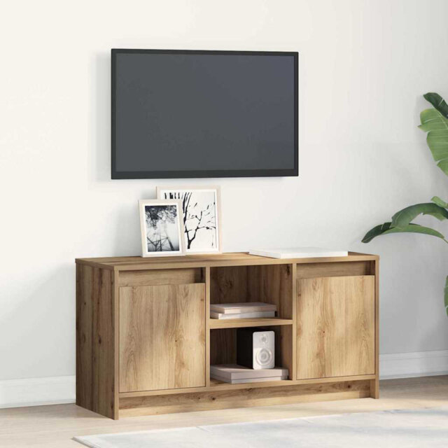 TV Cabinet 100 X 34 X 50 Cm Engineered Wood