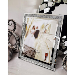 Mowrystown Silver Glass Single Picture Frame