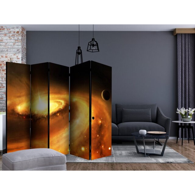 Gosdon 225cm W x 172cm H 5 - Panel Folding Room Divider