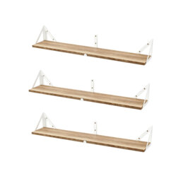 13cm H x 80cm W Stainless Steel Bookcase