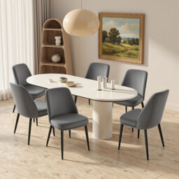 49Cm H Modern Velvet Upholstered Dining Chair for Kitchen/Dining Room