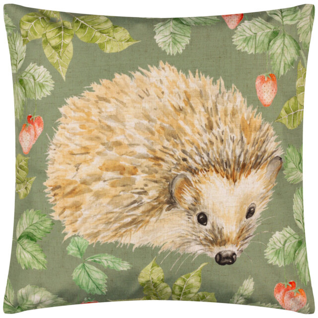 Grove Hedgehog Indoor / Outdoor Square Scatter Cushion with Filling