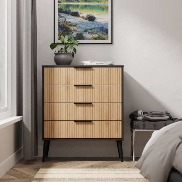 77cm W 4 - Drawer Chest of Drawers
